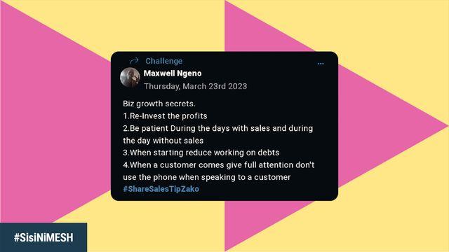 Screenshot visual of a post on MESH