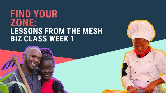 Visual text of lessons from biz class week 1
