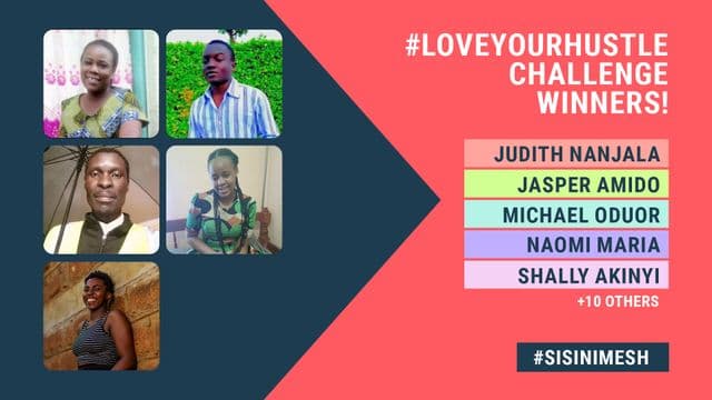 various winners to a challange 