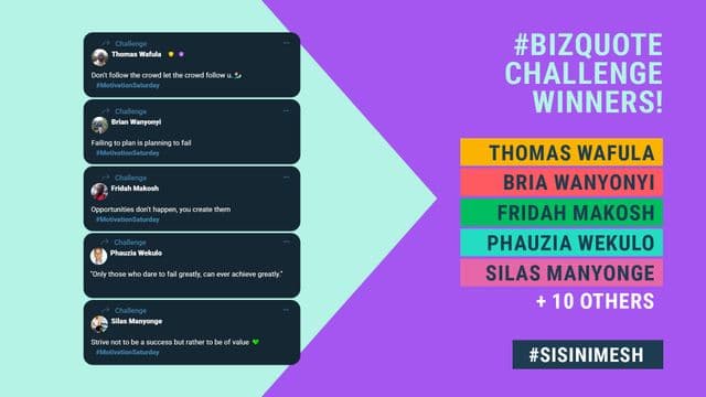 bizquote challange winners 