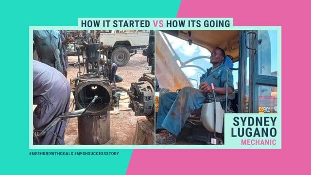 Photo of sydney showing how his biz started & how it's going
