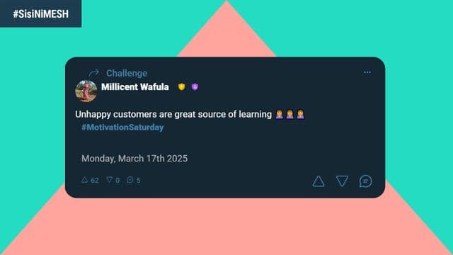 Screenshot of millicent post