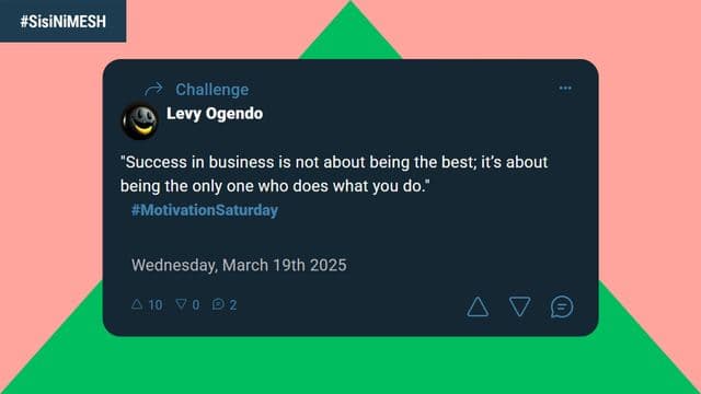 Levy Ogendo: Your Uniqueness Is Your Superpower