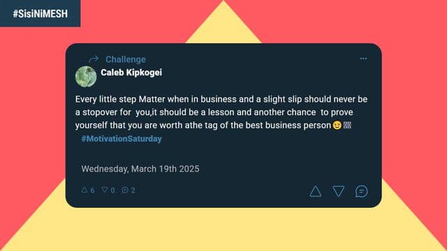 Caleb Kipkogei: Every little step matters in business - no move is too