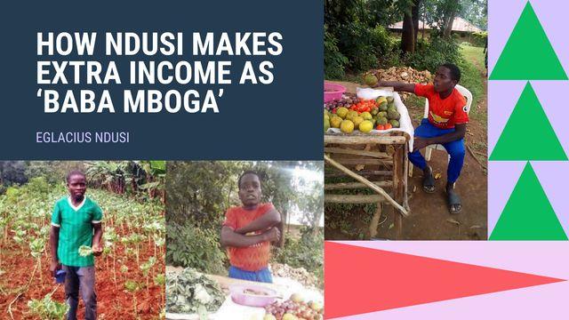 How Ndusi Makes Extra Income as ‘Baba Mboga’ In Shinyalu