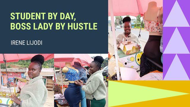 a lady working on her business