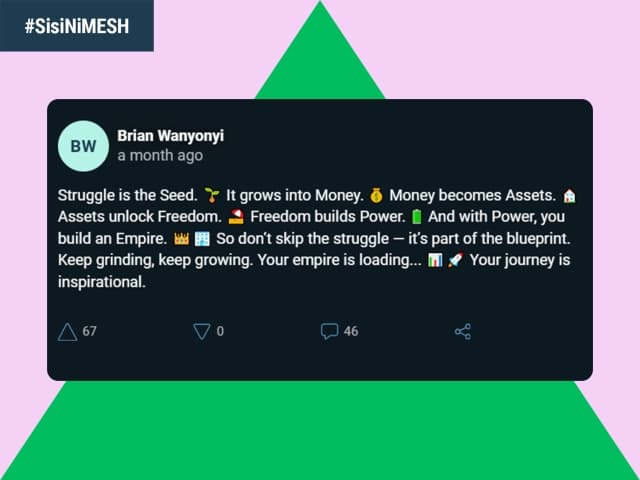 Visual of Brian's post on MESH