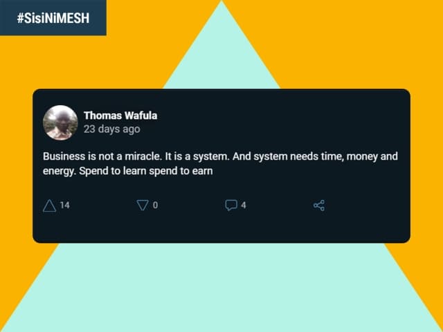 Visual screenshot of Thomas post