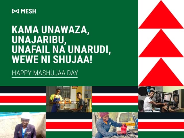 Visual text of Mashujaa day