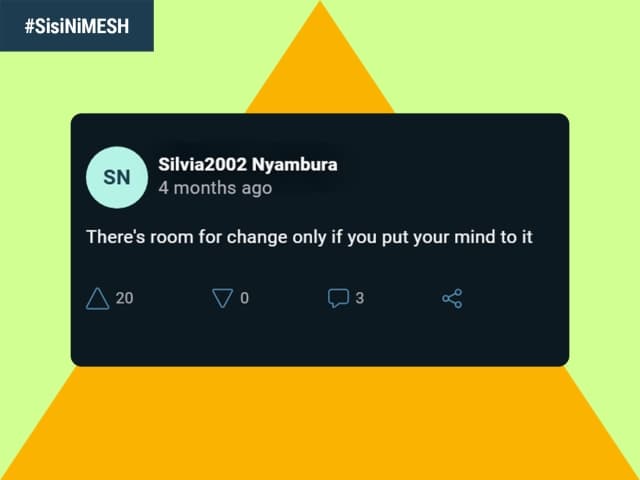 Visual of Nyambura's post on MESH