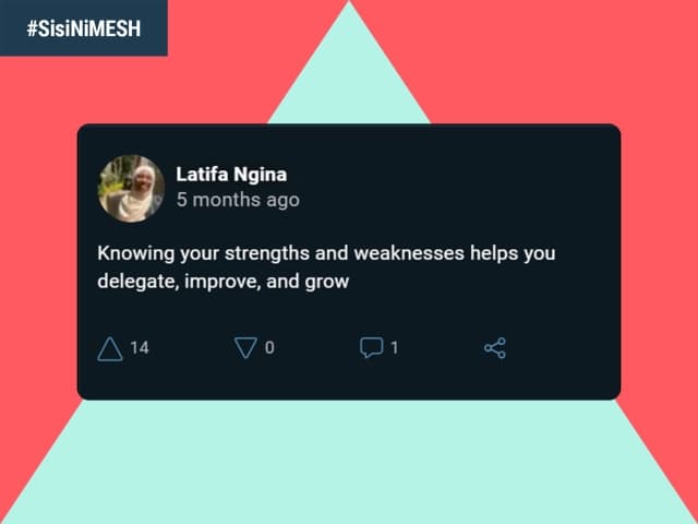 Visual screenshot of Latifa's post