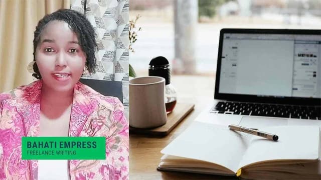 Graphic of Bahati, a freelance writer