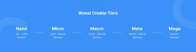 Image of wowzi creator tiers