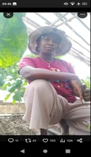 image of a farmer at her Farm