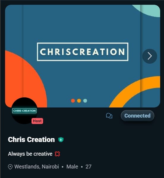 Image of Chris' MESH profile