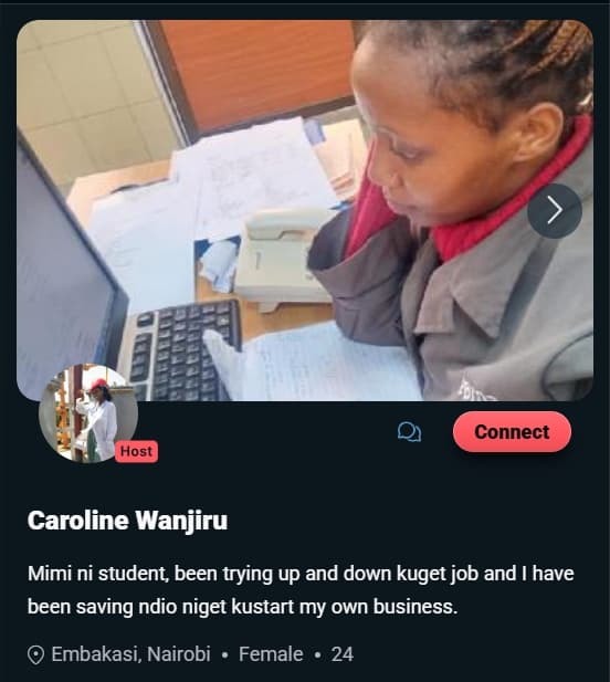 Image of Caroline's MESH Profile