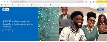 Visual of landing page