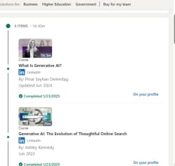Visual page of LinkedIn Learning Platform