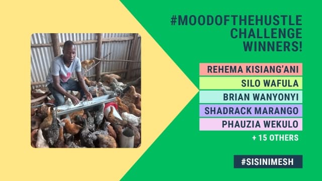 Visual text of Challenge Winner names