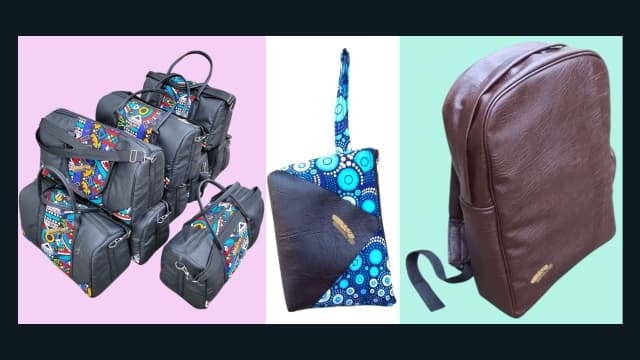 Photo of Neil's bag designs