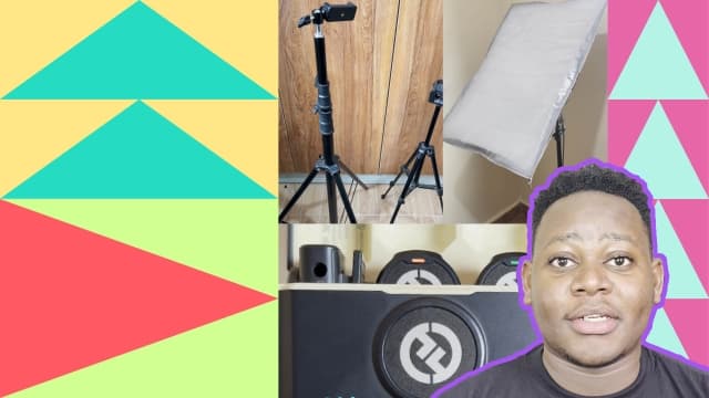 Visual of Davie alongside content creation tools